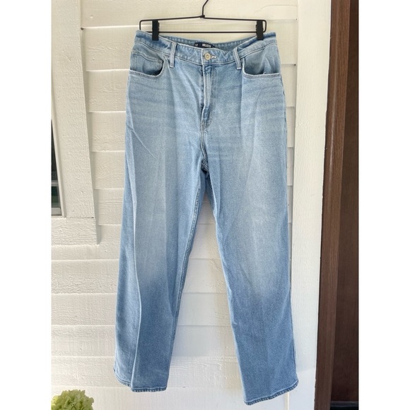 Hollister Ultra High Rise Light Wash Dad Jeans Women’s 14 R - Picture 3 of 7